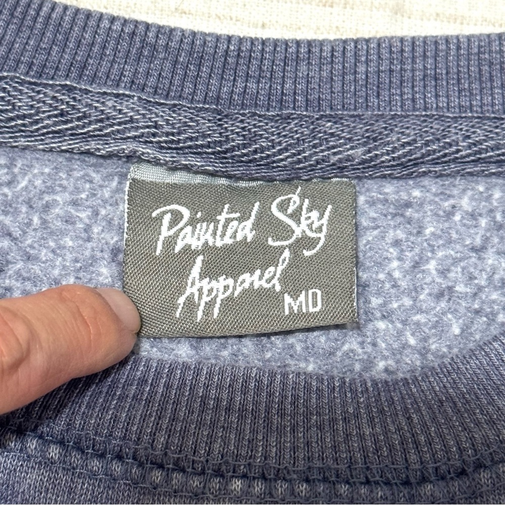 3/$20 Sedona Arizona Graphic Sweatshirt Blue Crewneck Pullover Women M - Picture 5 of 6